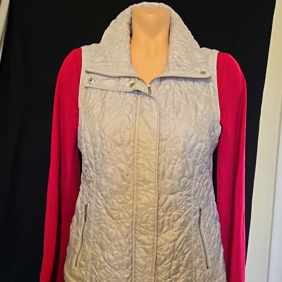 Christopher  Banks Embroidered Puffer Vest